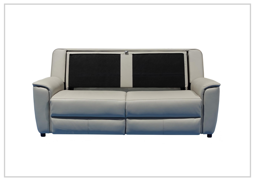 Klaussner Venza Leather Queen Sleeper With Memory Foam Mattress - SOFABED