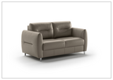 Luonto Jamie 2-Seater Leather Loveseat Sleeper (Queen Size)