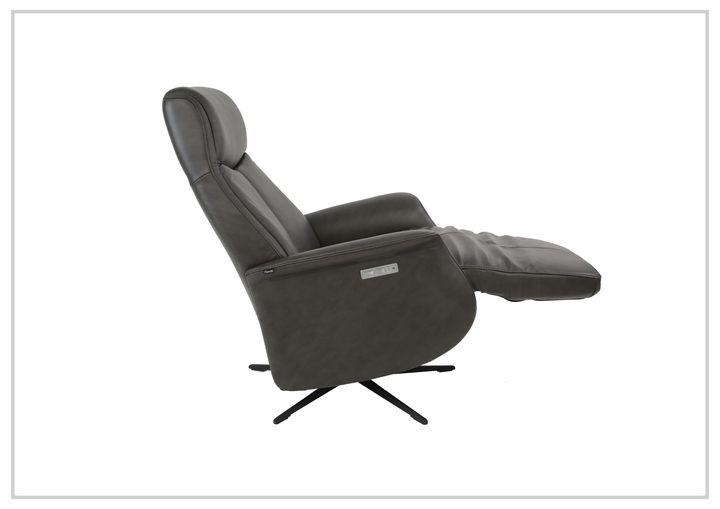 Fjords Jakob Leather Dual Motorized Recliner With Swivel Base
