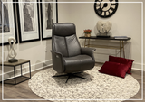 Fjords Jakob Leather Dual Motorized Recliner With Swivel Base