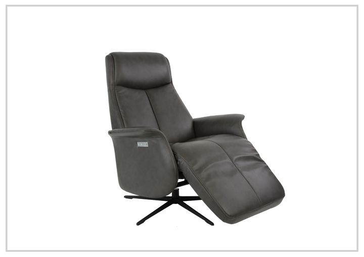 Fjords Jakob Leather Dual Motorized Recliner With Swivel Base