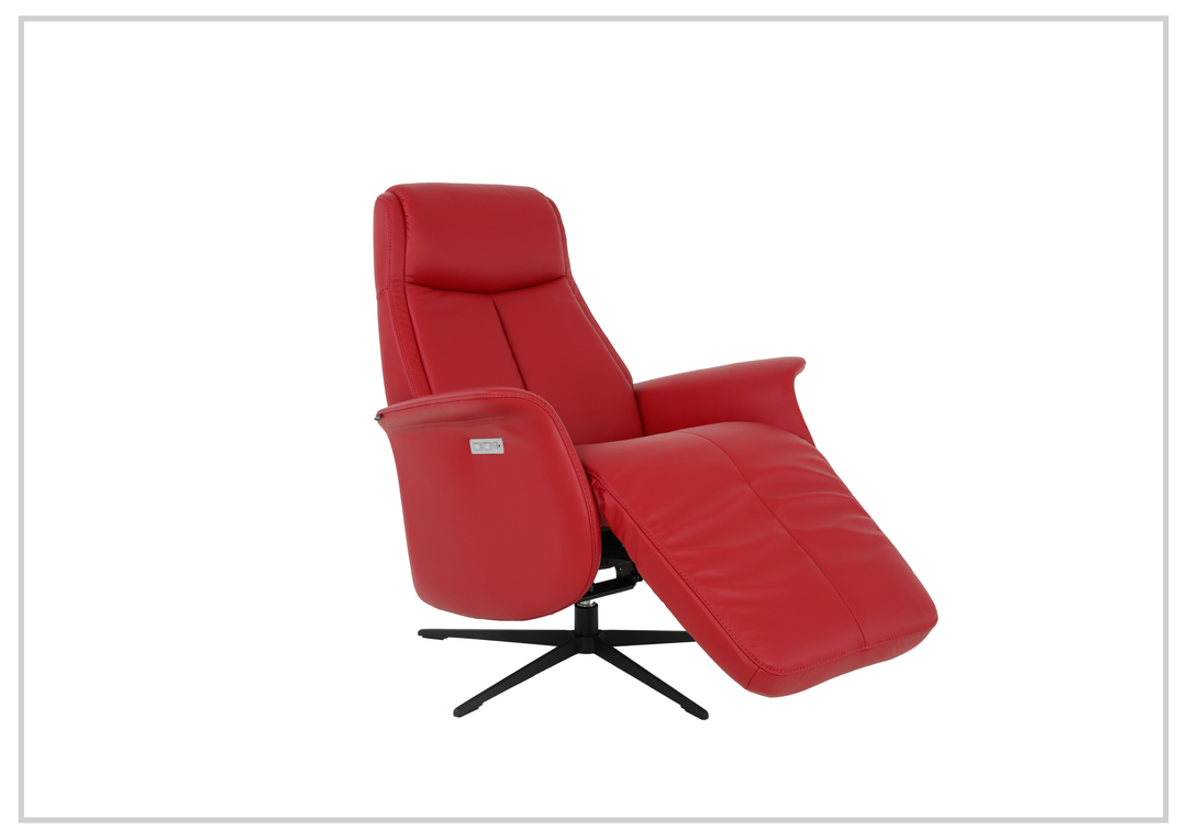 Fjords Jakob Leather Dual Motorized Recliner With Swivel Base