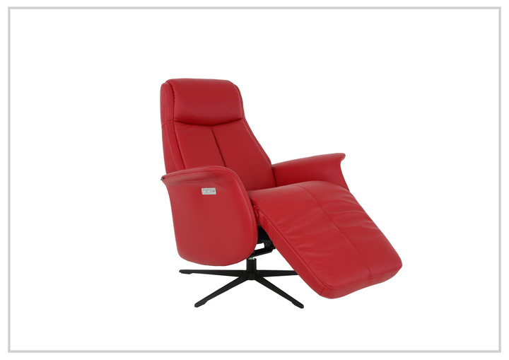 Fjords Jakob Leather Dual Motorized Recliner With Swivel Base