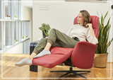 Fjords Jakob Leather Dual Motorized Recliner With Swivel Base
