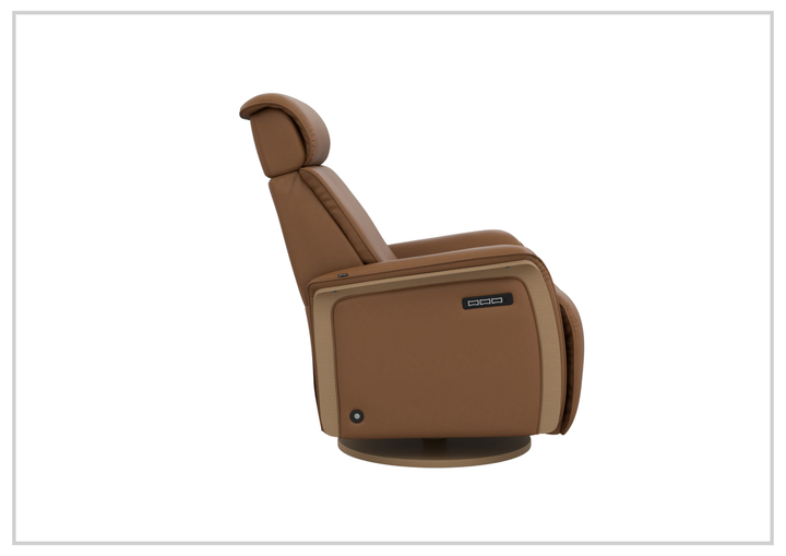 Fjords Jewel Leather Recliner Chair with Swivel & Gliding Motion-Sofabed