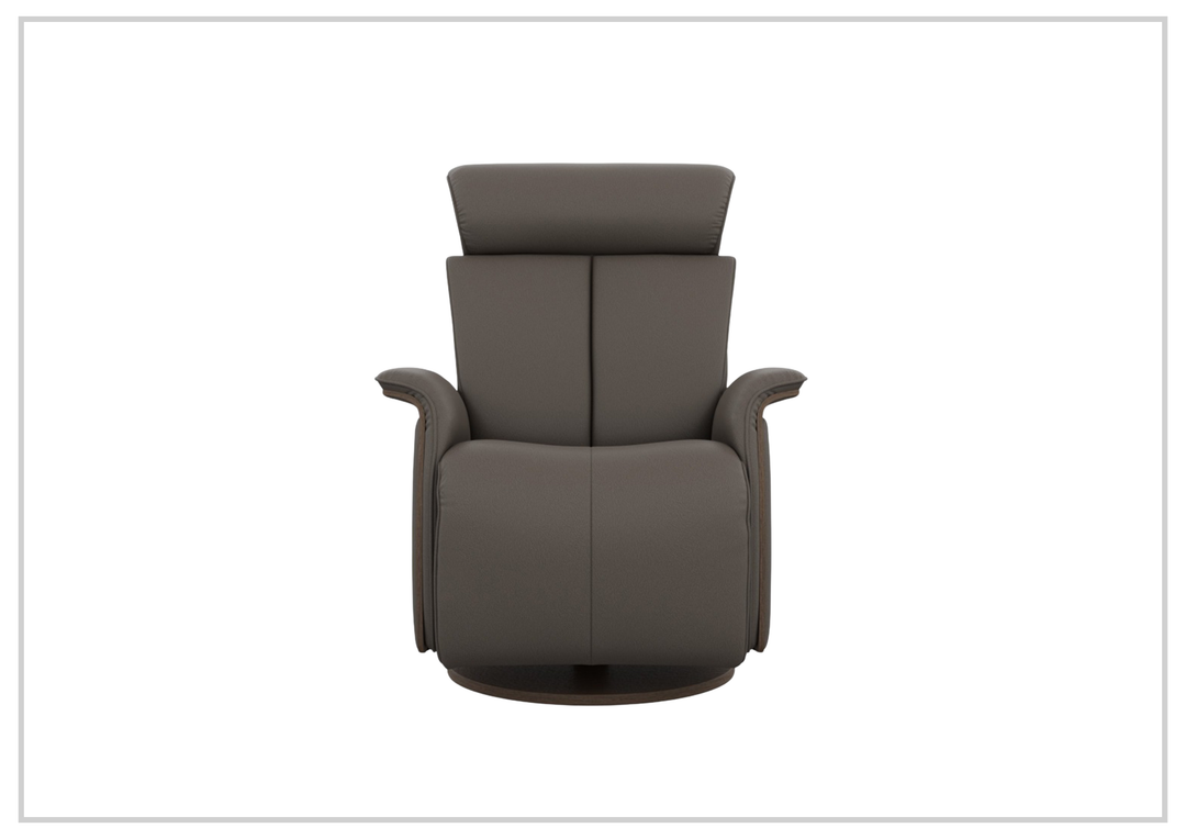Fjords Jewel Leather Recliner Chair with Swivel & Gliding Motion-Sofabed