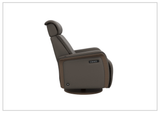 Fjords Jewel Leather Recliner Chair with Swivel & Gliding Motion-Sofabed