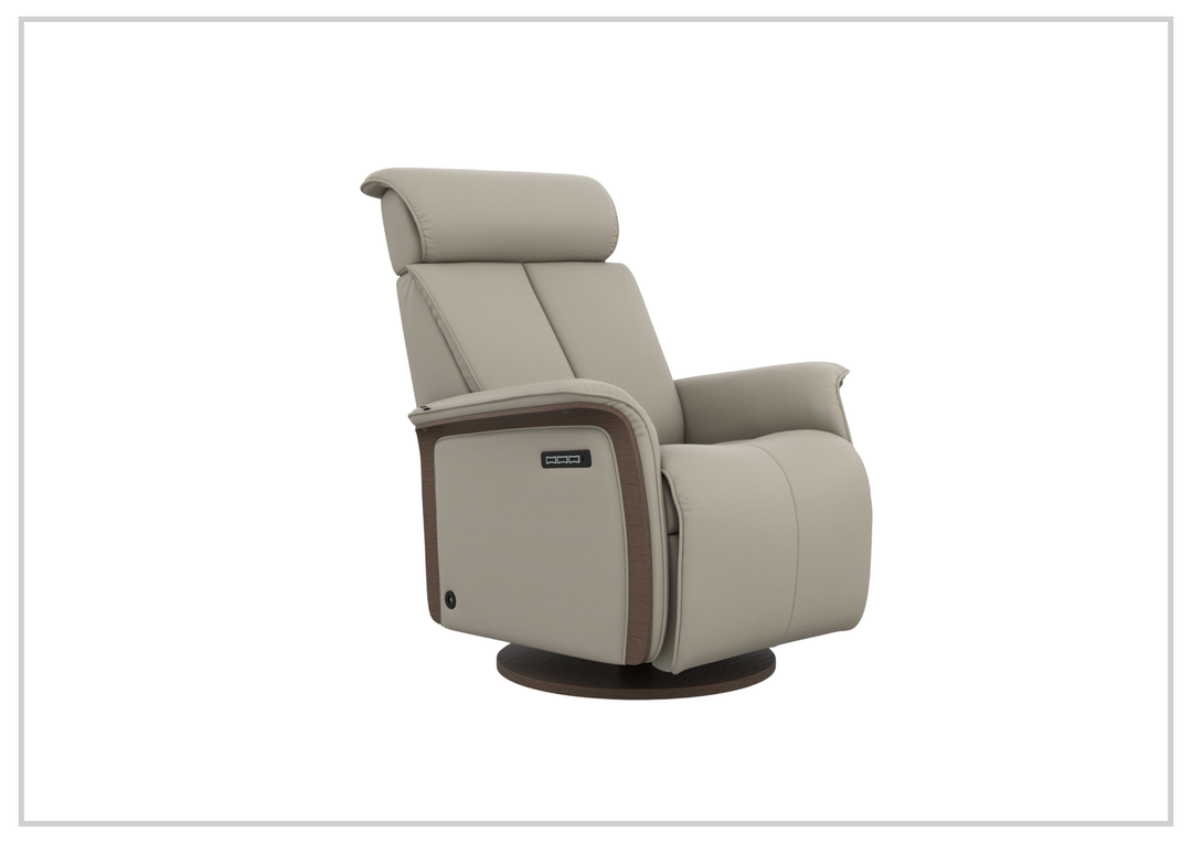 Fjords Jewel Leather Recliner Chair with Swivel & Gliding Motion-Sofabed