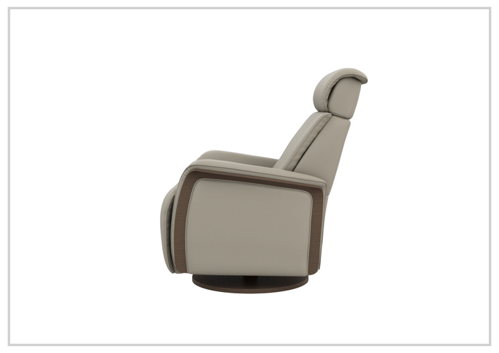 Fjords Jewel Leather Recliner Chair with Swivel & Gliding Motion-Sofabed