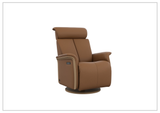 Fjords Jewel Leather Recliner Chair with Swivel & Gliding Motion-Sofabed