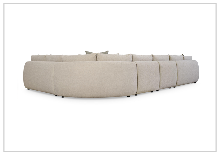 Bernhardt Jules Fabric Sectional Sofa With Throw Pillows