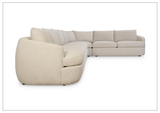 Bernhardt Jules Fabric Sectional Sofa With Throw Pillows