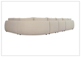 Bernhardt Jules Fabric Sectional Sofa With Throw Pillows