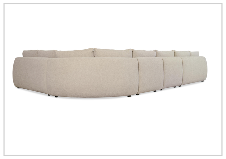 Bernhardt Jules Fabric Sectional Sofa With Throw Pillows