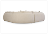 Bernhardt Jules Fabric Sectional Sofa With Throw Pillows