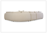 Bernhardt Jules Fabric Sectional Sofa With Throw Pillows