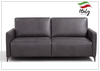 Wigan Luxury Gray Italian Leather Queen Sofa Bed