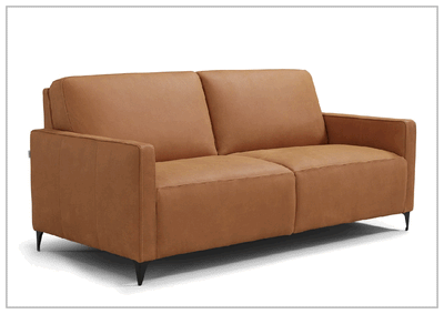 Wigan Luxury Gray Italian Leather Queen Sofa Bed