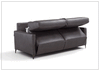 Wigan Luxury Gray Italian Leather Queen Sofa Bed