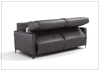 Wigan Luxury Gray Italian Leather Sofa Bed