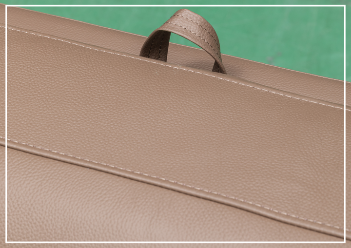 Kathy Ireland Alaves 3-Seater Brown Leather Sleeper Sofa (Queen Size)