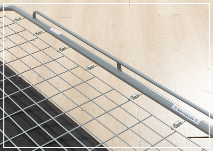 Kathy Ireland Leather Callas 3-Seater Light Gray Leather Queen Sleeper Sofa