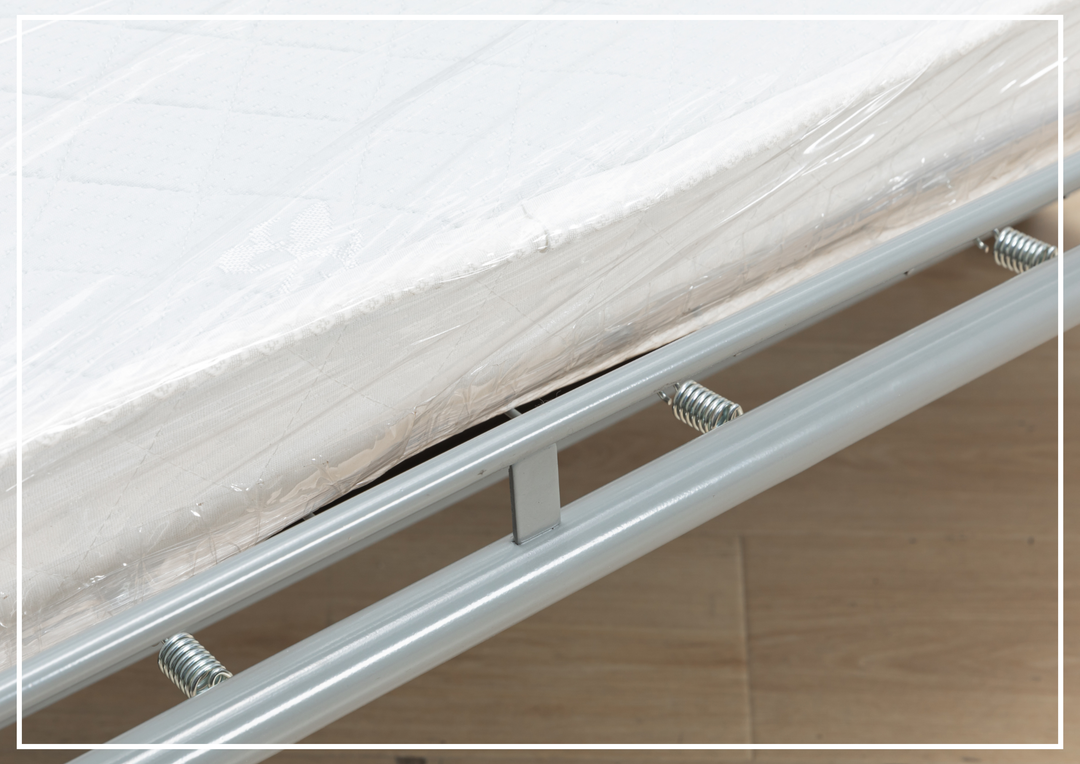 Kathy Ireland Leather Callas 3-Seater Light Gray Leather Queen Sleeper Sofa