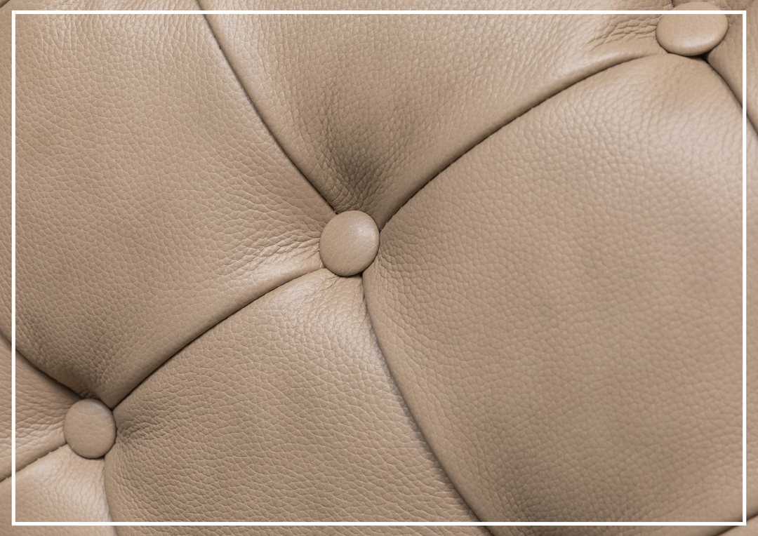 Kathy Ireland Leather Callas 3-Seater Light Gray Leather Queen Sleeper Sofa- Sofabed