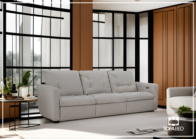 Kaya 3-Seater Leather Power Motion Sofa