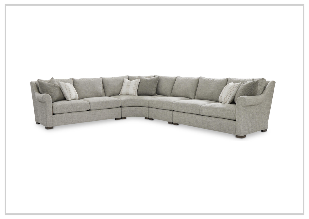 Bernhardt Keirnan Fabric Sectional With Accent Pillows