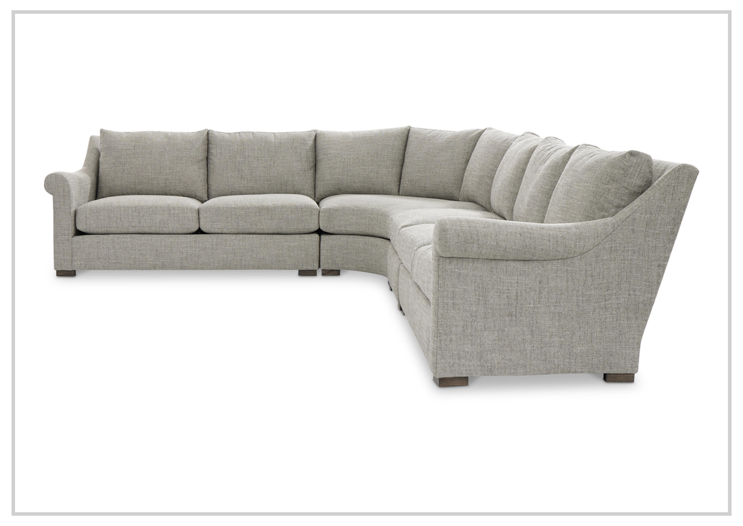 Bernhardt Keirnan Fabric Sectional With Accent Pillows