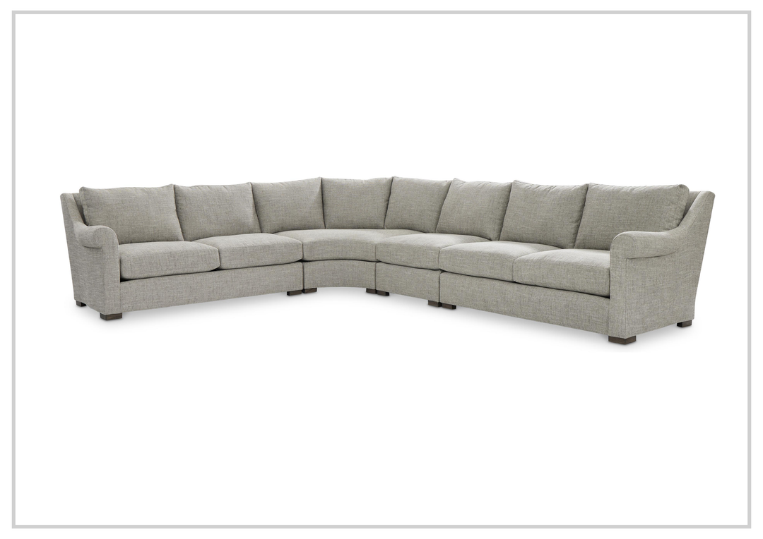 Bernhardt Keirnan Fabric Sectional With Accent Pillows