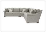 Bernhardt Keirnan Fabric Sectional With Accent Pillows