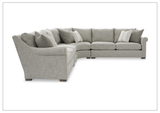 Bernhardt Keirnan Fabric Sectional With Accent Pillows