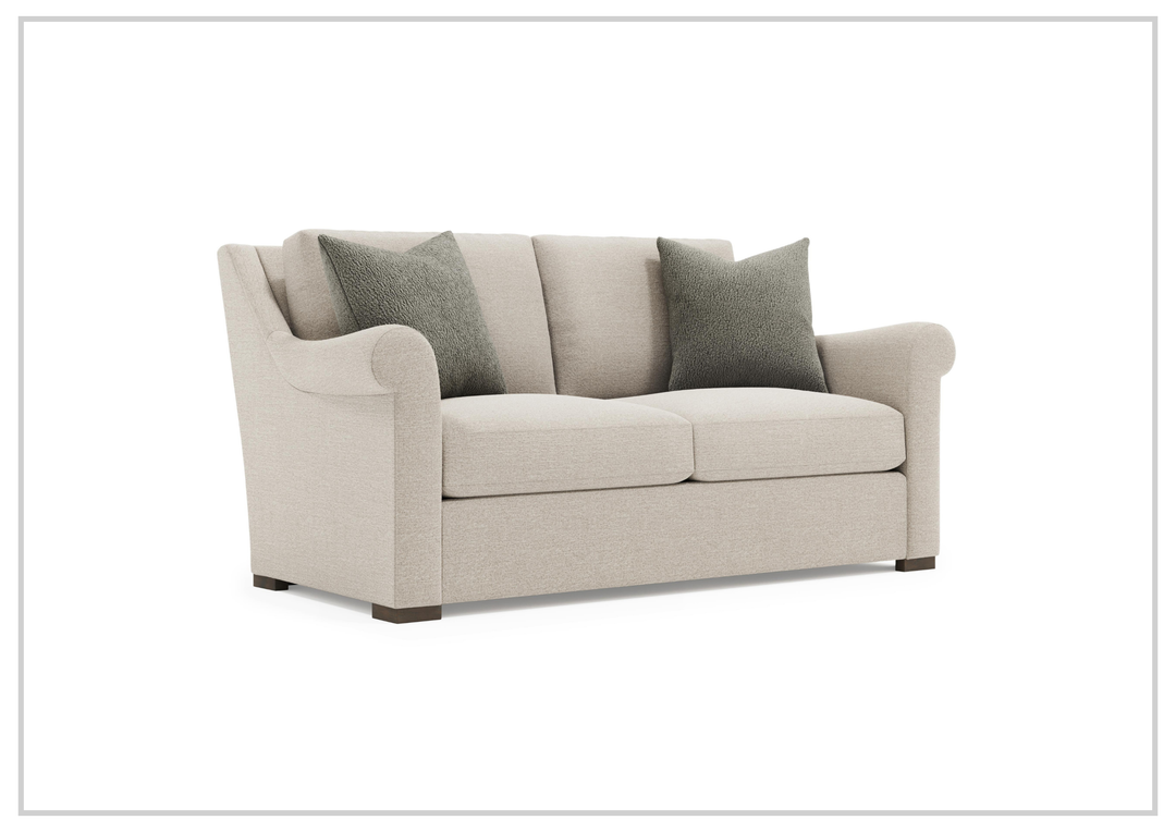 Keirnan Gray Fabric Loveseat | Rolled Arm | Bernhardt - SOFABED