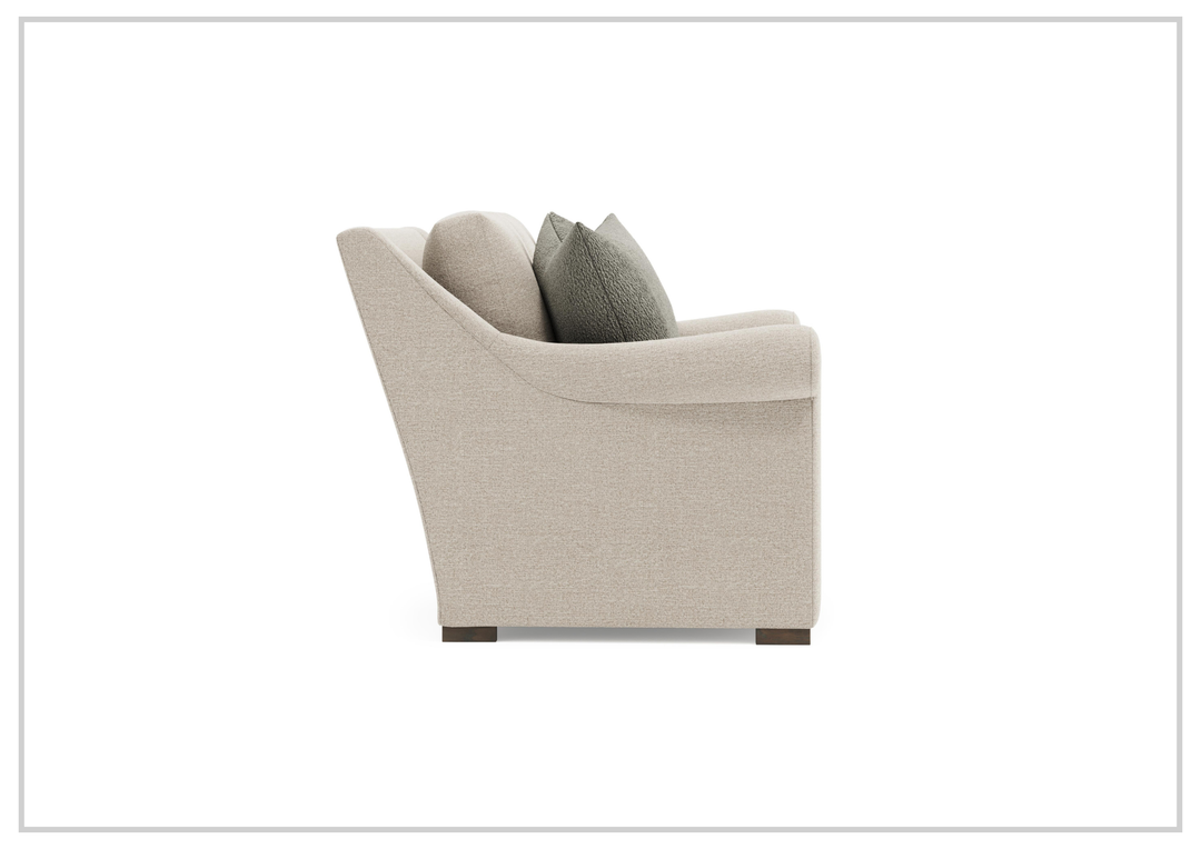Keirnan Gray Fabric Loveseat | Rolled Arm | Bernhardt - SOFABED