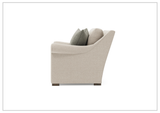 Keirnan Gray Fabric Loveseat | Rolled Arm | Bernhardt - SOFABED