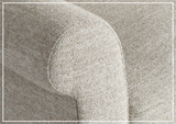 Bernhardt Keirnan Gray Fabric Sofa With Rolled Arms