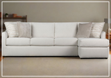 Klaussner Arden L-Shape 2 Piece Fabric  Sectional Sofa-Sofabed
