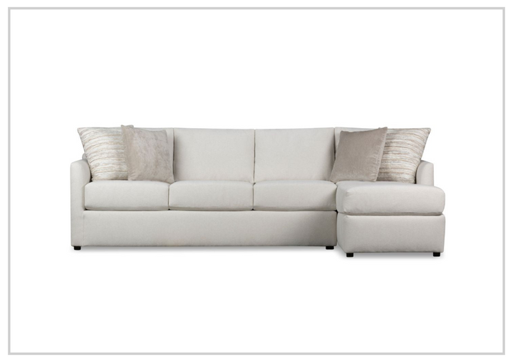 Klaussner Arden L-Shape 2 Piece Fabric  Sectional Sofa-Sofabed