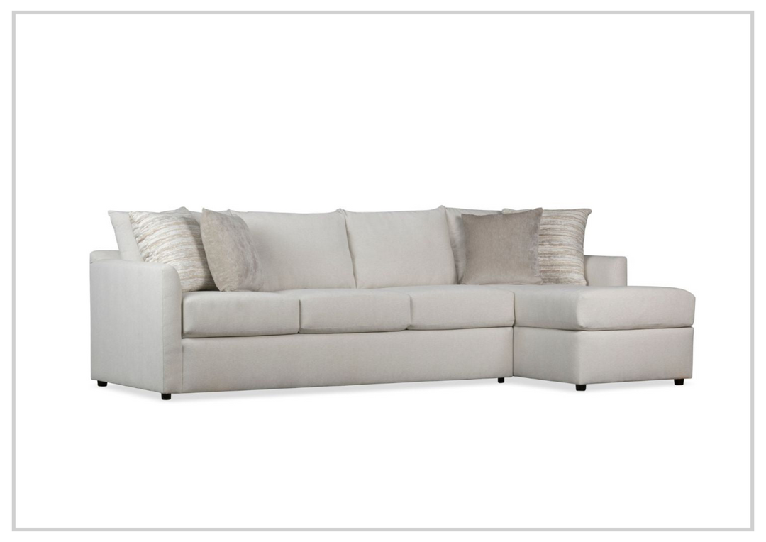 Klaussner Arden L-Shape 2 Piece Fabric  Sectional Sofa-Sofabed