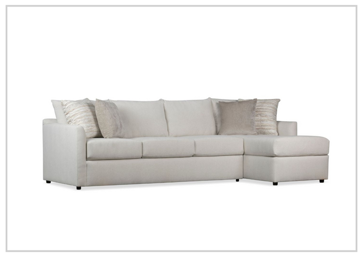 Klaussner Arden L-Shape 2 Piece Fabric  Sectional Sofa-Sofabed