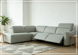 Klaussner Arlo Fabric Power Recliner Sectional Sofa with Chaise-Sofabed