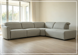 Klaussner Arlo Fabric Power Recliner Sectional Sofa with Chaise-Sofabed