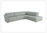 Klaussner Arlo Fabric Power Recliner Sectional Sofa with Chaise-Sofabed