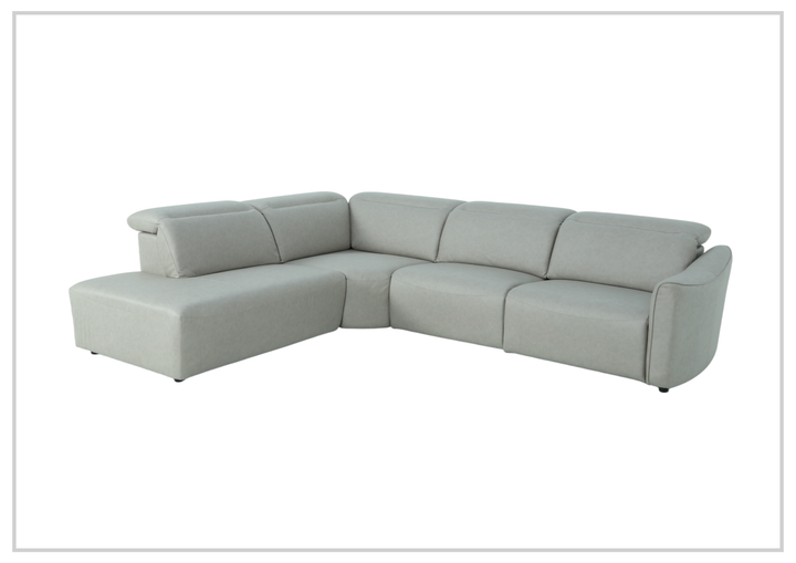 Klaussner Arlo Fabric Power Recliner Sectional Sofa with Chaise-Sofabed