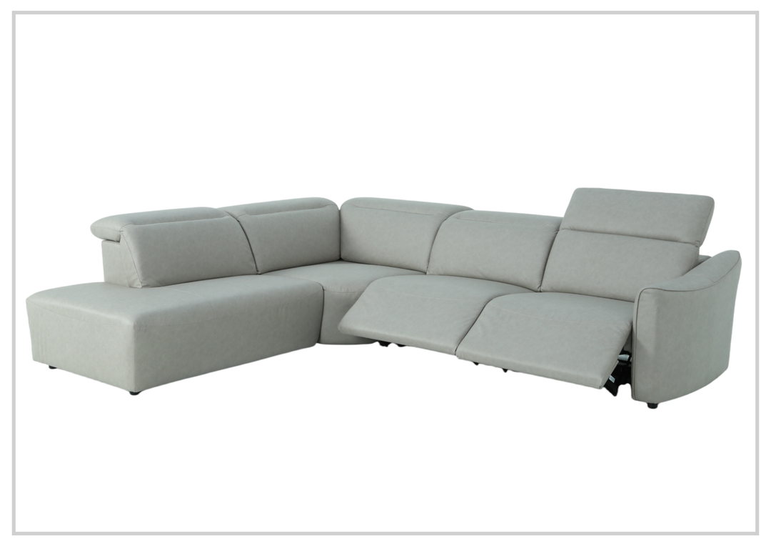 Klaussner Arlo Fabric Power Recliner Sectional Sofa with Chaise-Sofabed