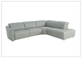 Klaussner Arlo Fabric Power Recliner Sectional Sofa with Chaise-Sofabed