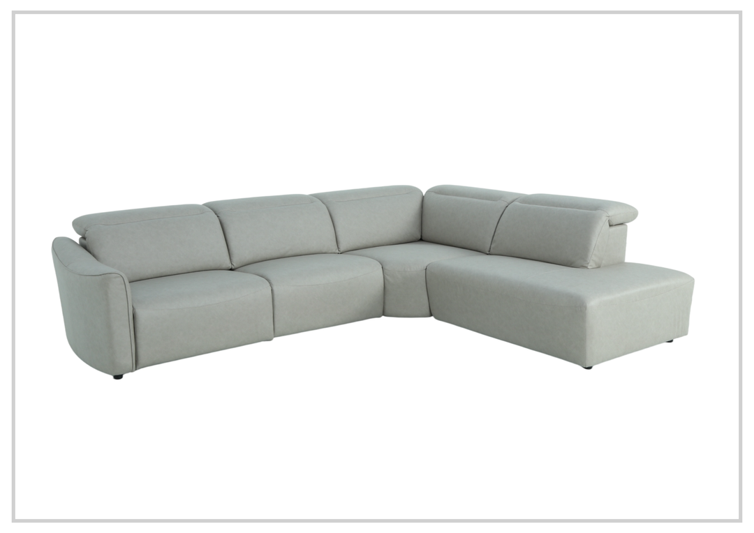 Klaussner Arlo Fabric Power Recliner Sectional Sofa with Chaise-Sofabed
