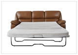 Klaussner Novera Leather 3 Seater Queen Sleeper Sofa